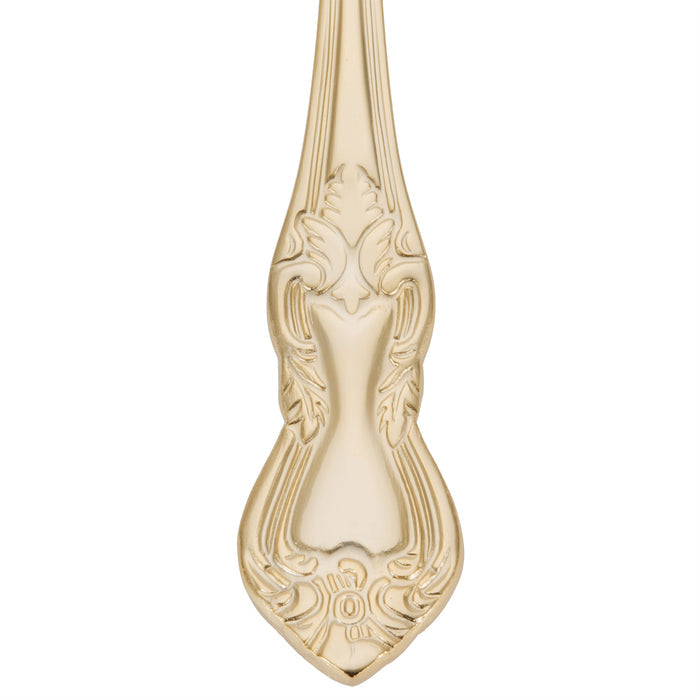 10 Strawberry Street CRWNGLD-DF Crown Royal 7 3/4" Gold Plated 18/0 Heavy Weight Stainless Steel Dinner Fork - 12/Pack