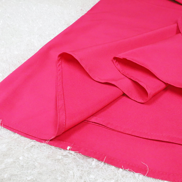 132" Seamless Round Premium Polyester Tablecloth - Fuchsia (1pc)