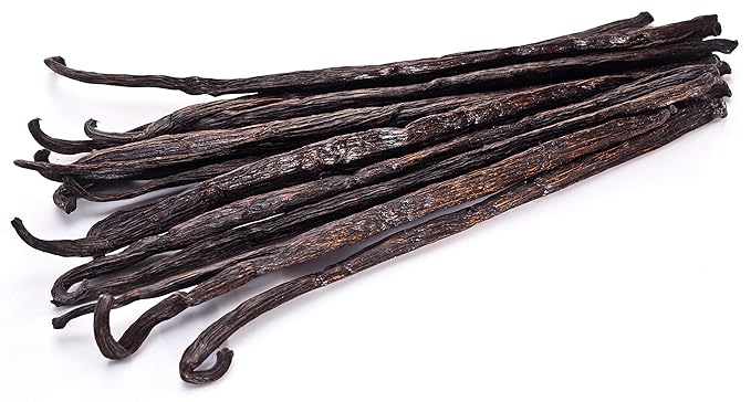 25 Vanilla Beans - Whole Extract Grade B Pods for Baking, Homemade Extract, Brewing, Coffee, Cooking - Tahitian