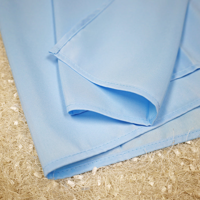 72"x120" Seamless Rectangular Premium Polyester Tablecloth - Baby Blue (1pc)