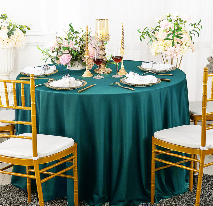 90" Seamless Round Scuba (Wrinkle-Free) Tablecloth - Oasis (1pc)