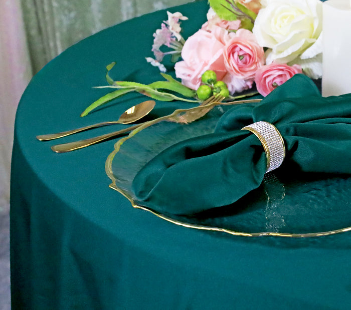 90" Seamless Round Scuba (Wrinkle-Free) Tablecloth - Oasis (1pc)