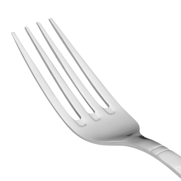 Acopa Monaca 8 1/2" 18/8 Stainless Steel Extra Heavy Weight European Table Fork - 12/Pack