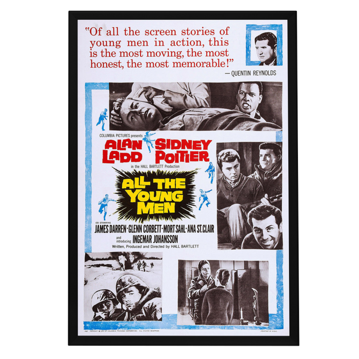"All The Young Men" (1960) Framed Movie Poster