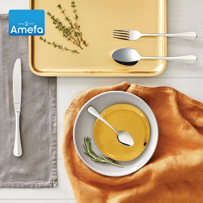 Amefa Baguette Flatware Set - Silver, Set of 45