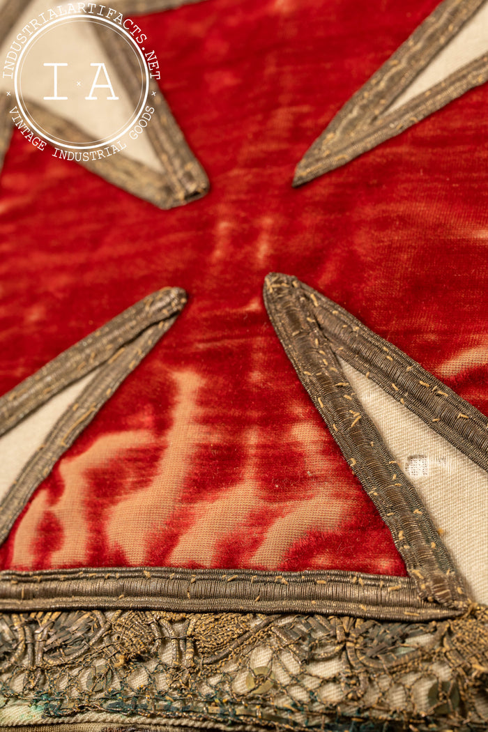 Antique Knights Templar Regalia Ceremonial Miter Hat