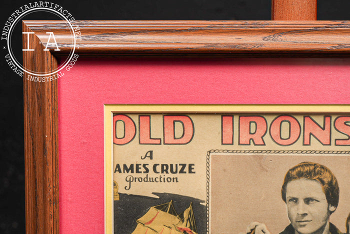 Antique Old Ironsides Framed Movie Lobby Card