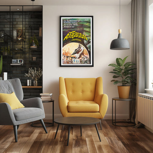 "Atragon" (1963) Framed Movie Poster