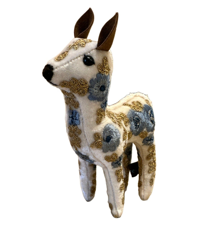 Bambi Hand Embroidered Silk & Velvet Animals