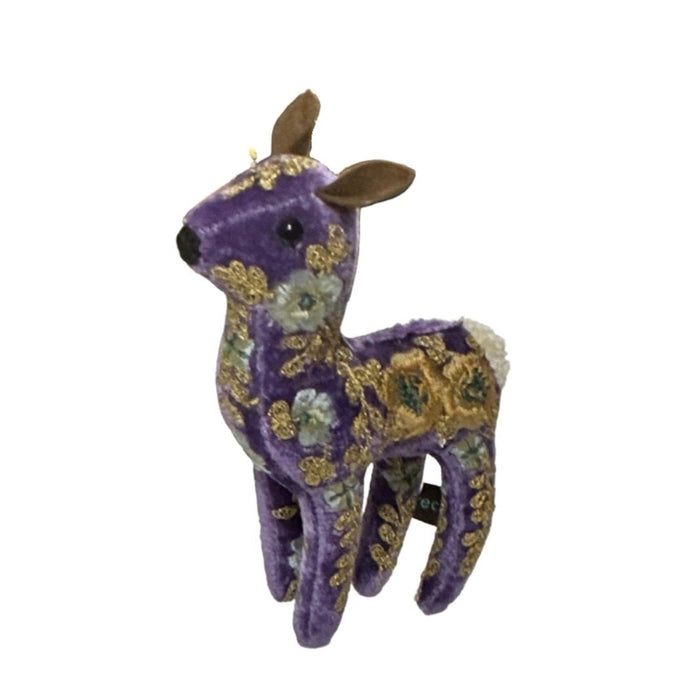 Bambi Hand Embroidered Silk & Velvet Animals