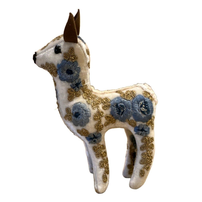 Bambi Hand Embroidered Silk & Velvet Animals