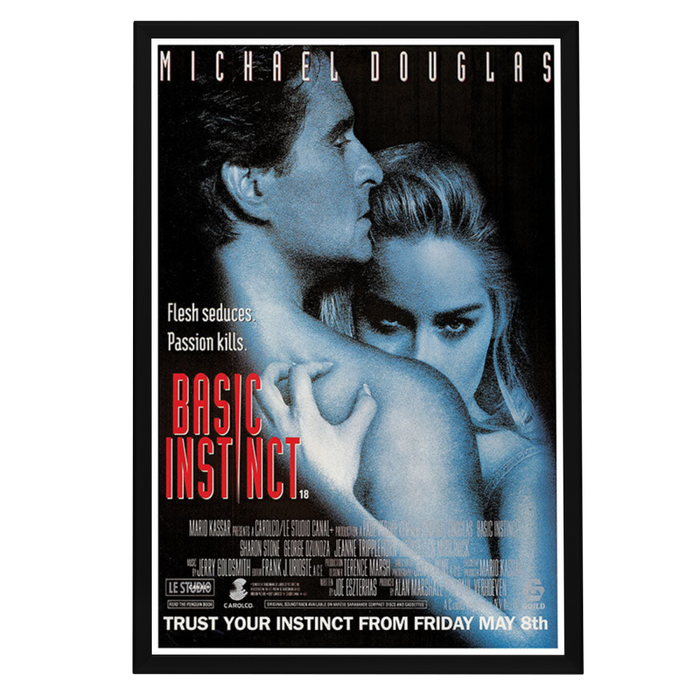 "Basic Instinct" (1992) Framed Movie Poster