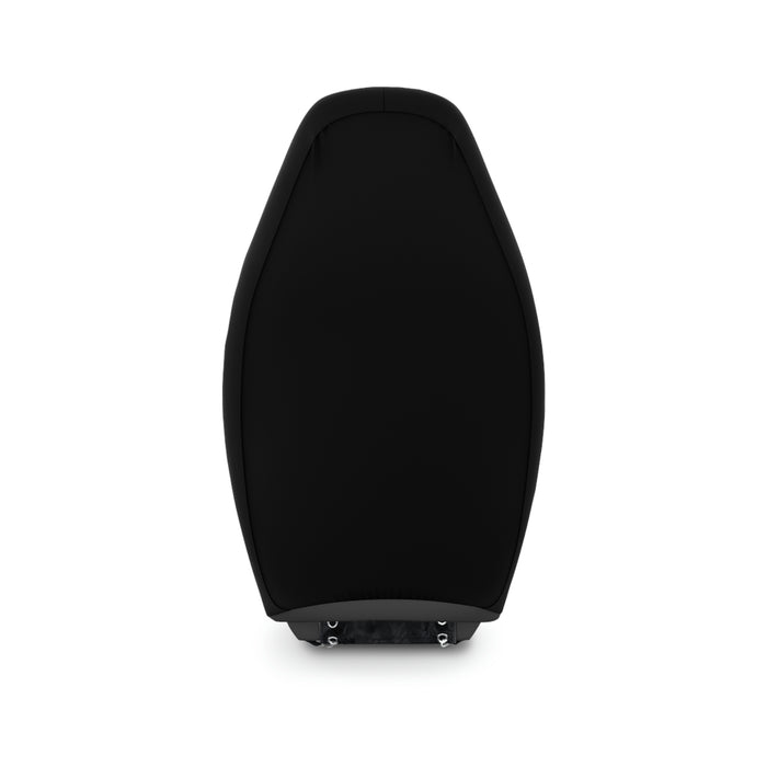 Black Car Seat Covers - Red Bike Print