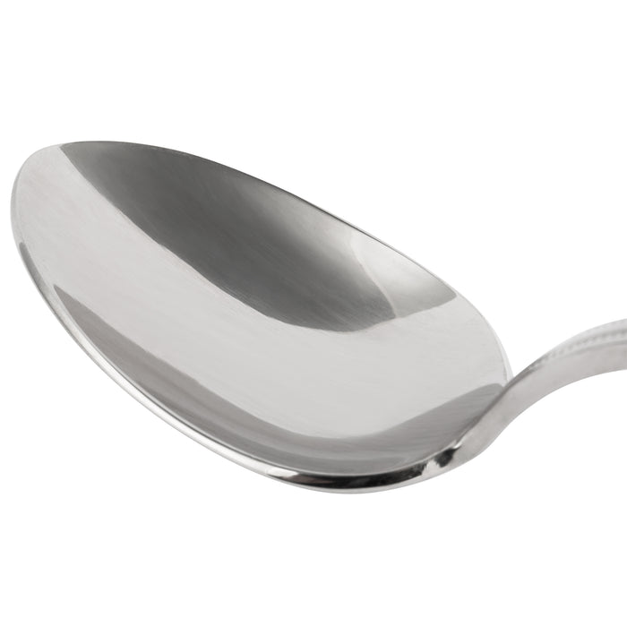 Bon Chef STS1003 18/10 Stainless Steel Extra Heavy Sombrero Soup/Dessert Tasting Spoon - 12/Pack