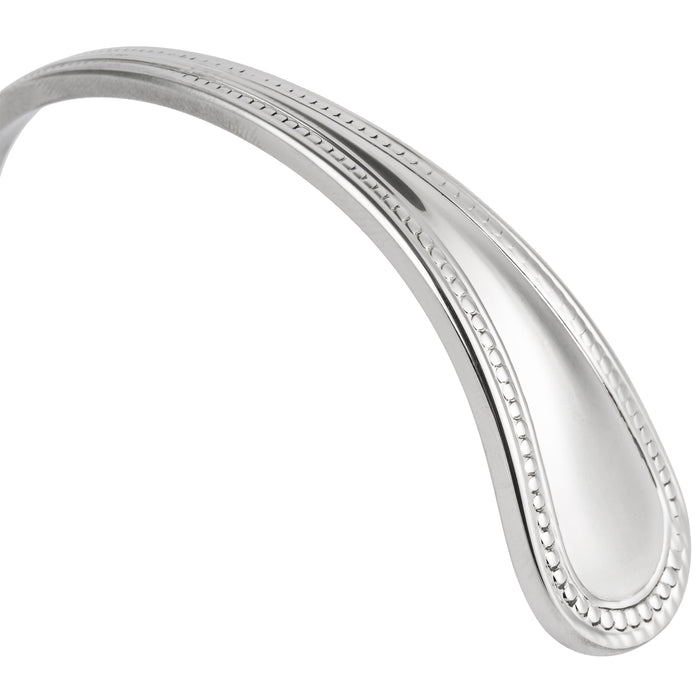 Bon Chef STS1003 18/10 Stainless Steel Extra Heavy Sombrero Soup/Dessert Tasting Spoon - 12/Pack