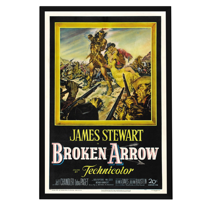 "Broken Arrow" (1950) Framed Movie Poster