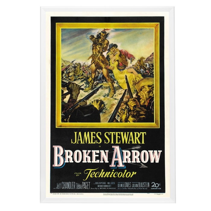 "Broken Arrow" (1950) Framed Movie Poster
