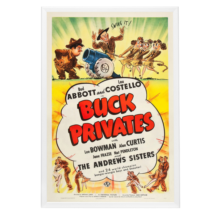 "Buck Privates" (1941) Framed Movie Poster