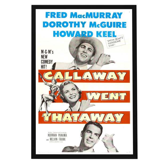 "Callaway Went Thataway" (1951) Framed Movie Poster