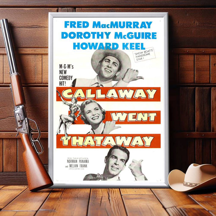"Callaway Went Thataway" (1951) Framed Movie Poster