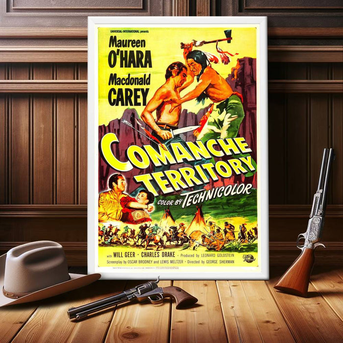 "Comanche Territory" (1950) Framed Movie Poster