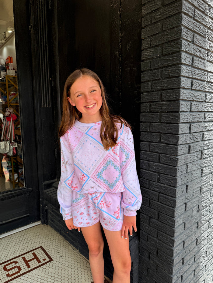 FBZ | Pink Handkerchiefs Sweatshirt