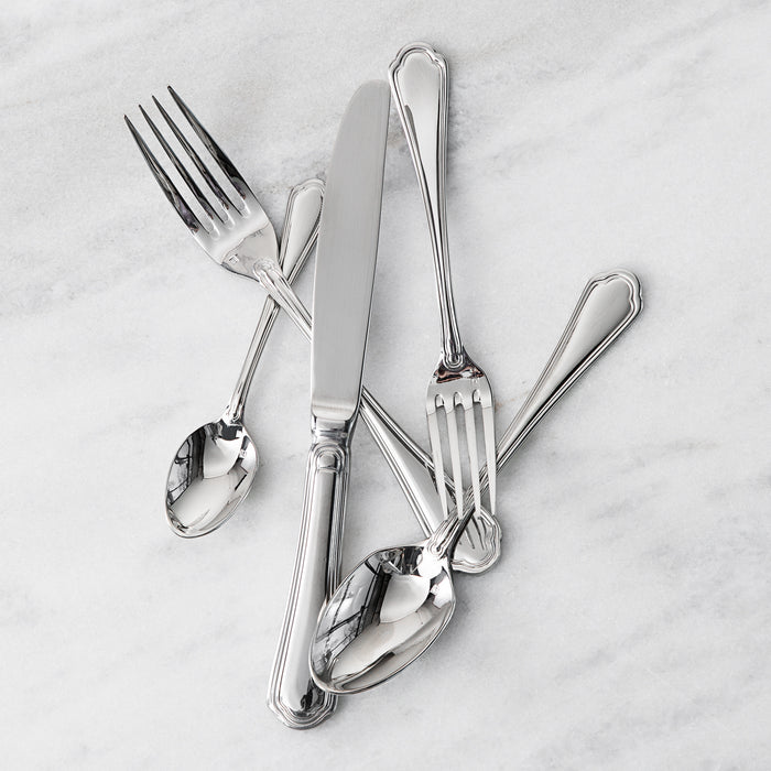 Fortessa 1.5.110.00.038 Medici 5 7/8" 18/10 Stainless Steel Extra Heavy Weight Appetizer / Cake Fork - 12/Pack
