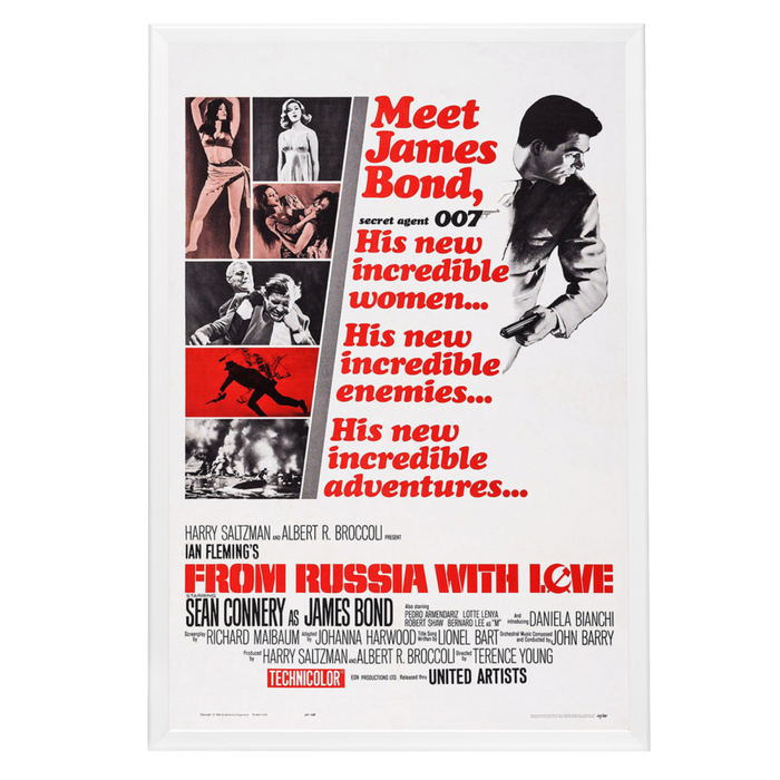 "From Russia With Love" (1963) Framed Movie Poster