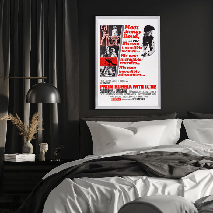 "From Russia With Love" (1963) Framed Movie Poster