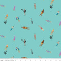 Barbie™ World Ken Dolls Teal Cotton Fabric