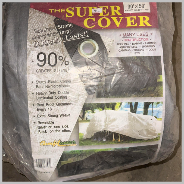 Hay Tarp HD Poly 30' x 50' 10 mil