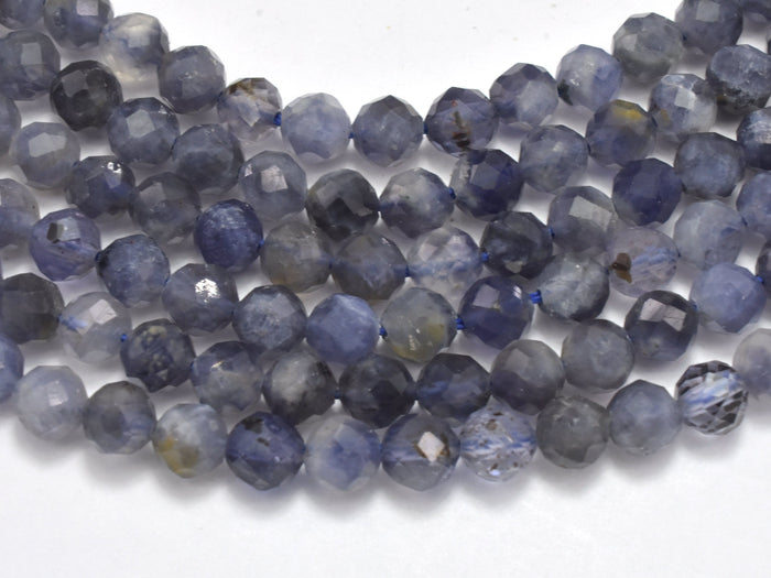 Iolite Beads, 4mm Micro Faceted Round-BeadBasic