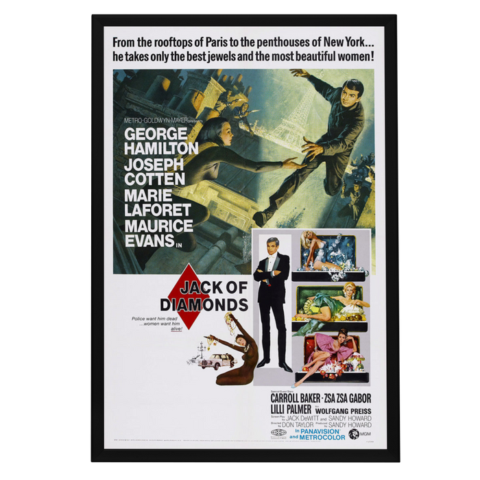 "Jack Of Diamonds" (1967) Framed Movie Poster