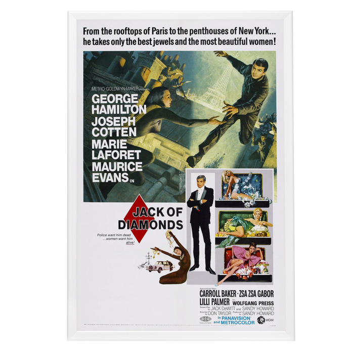 "Jack Of Diamonds" (1967) Framed Movie Poster
