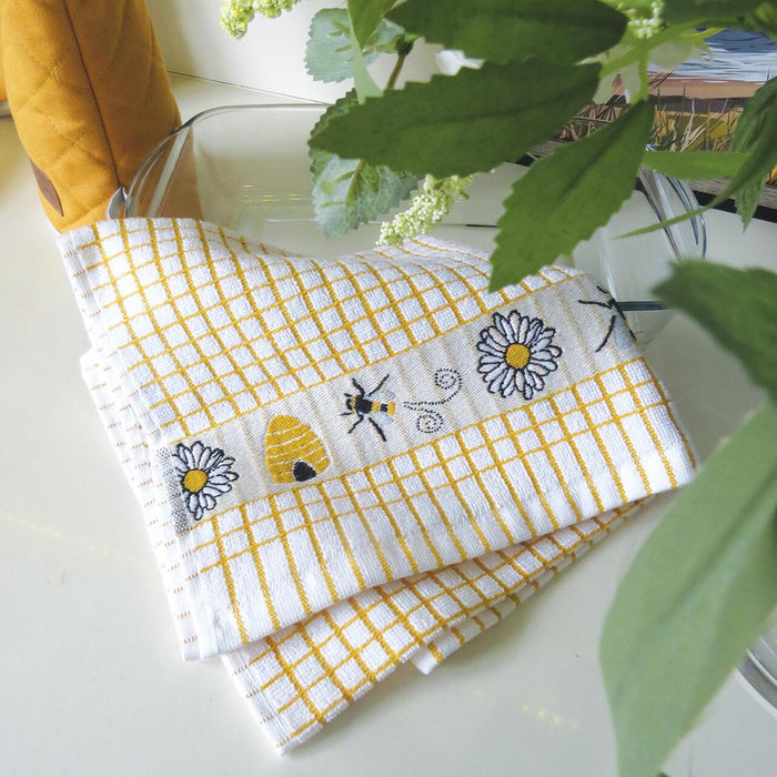 Jacquard Patterned Cotton Terry Tea Towel