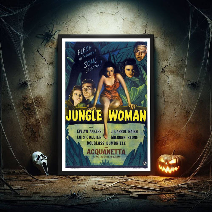 "Jungle Woman" (1944) Framed Movie Poster