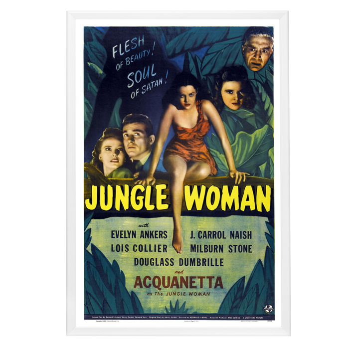 "Jungle Woman" (1944) Framed Movie Poster