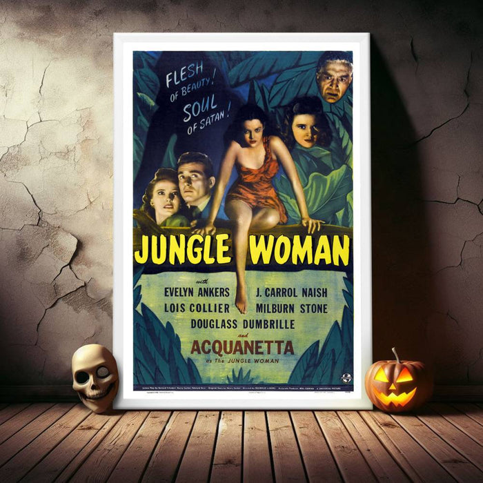 "Jungle Woman" (1944) Framed Movie Poster
