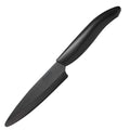 Kyocera Advanced Ceramic Revolution Series 5-inch Micro Serrated Tomato, Utility Knife, Black Blade