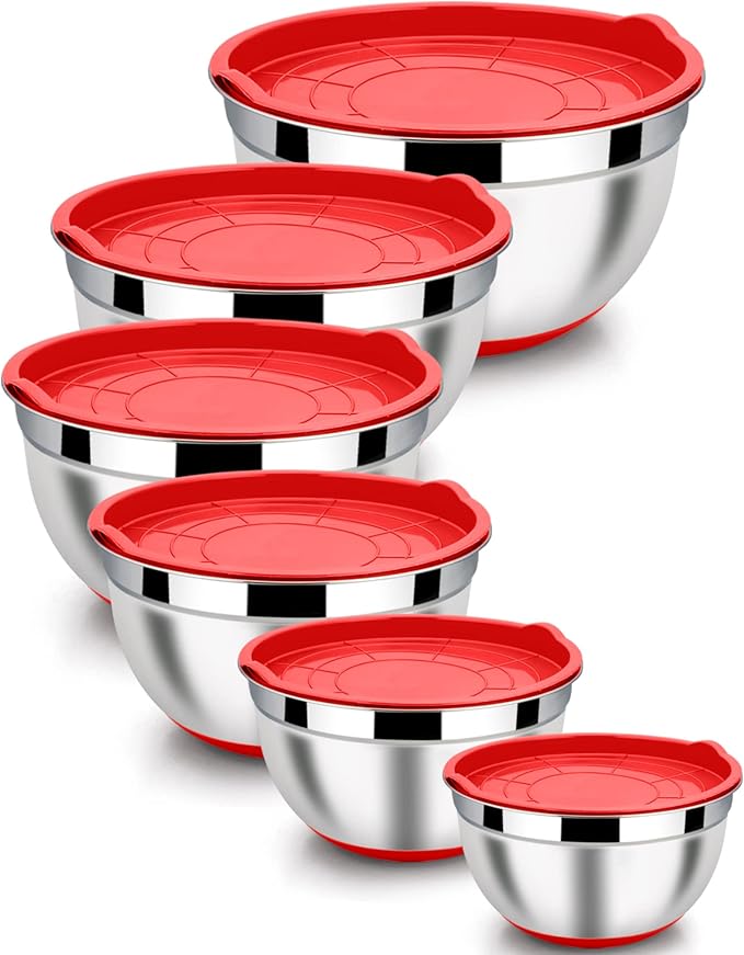 Red / Anchor Base with Airtight Lids