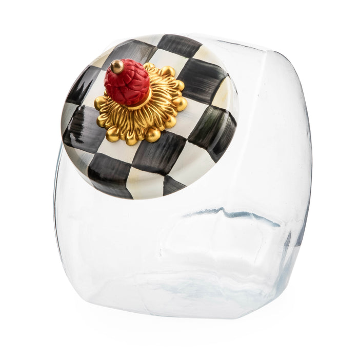 MacKenzie-Childs Courtly Check Glass Storage Jars
