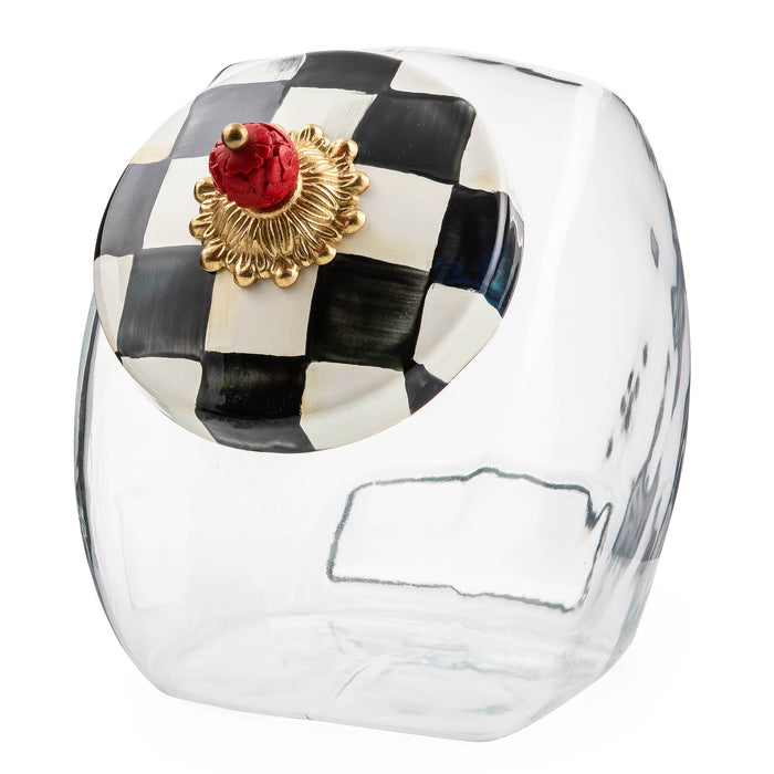 MacKenzie-Childs Courtly Check Glass Storage Jars