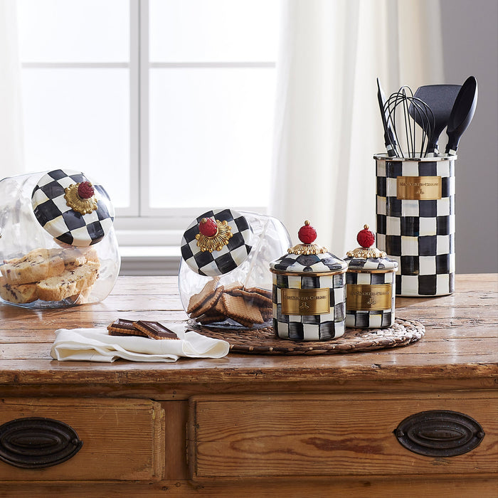MacKenzie-Childs Courtly Check Utensil Holder