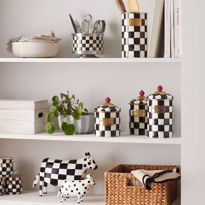 MacKenzie-Childs Courtly Check Utensil Holder