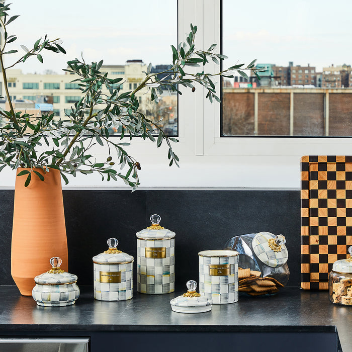 MacKenzie-Childs Glass Storage Jars