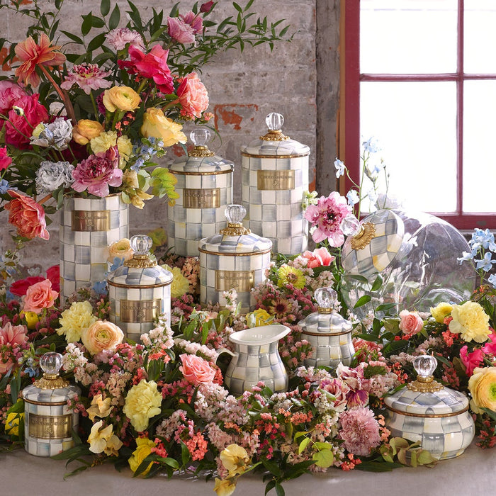 MacKenzie-Childs Glass Storage Jars