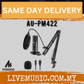 Maono monitorable USB condenser microphone set with pop filter, shock mount, boom arm