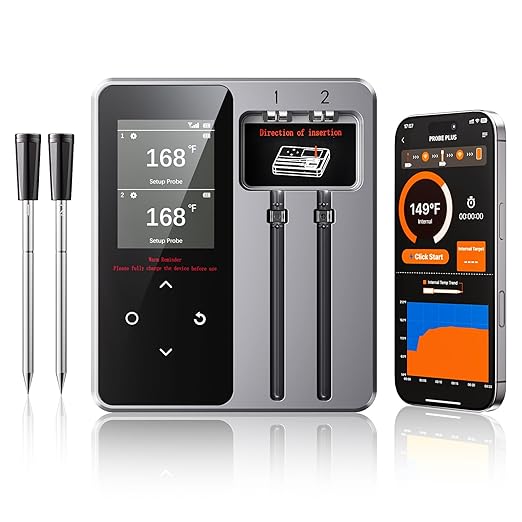 Newise Bluetooth Meat Thermometer with Smart APP, 800FT Wireless Range