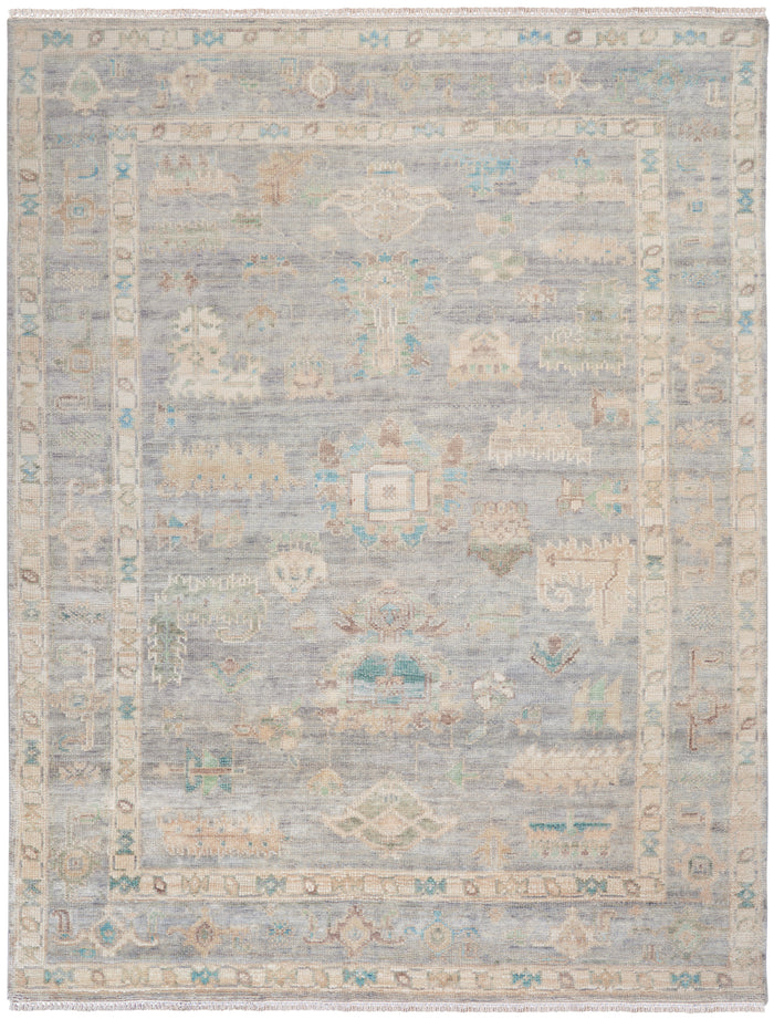 Nourison Odessa ODS01 Grey Multicolor Area Rug  Blue