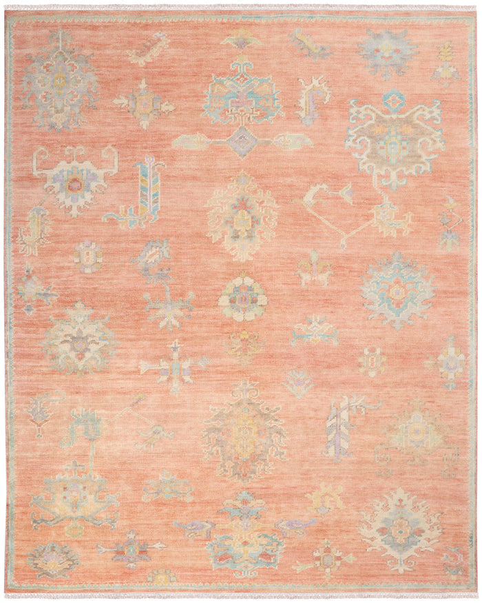Nourison Odessa ODS04 Brick Multicolor Area Rug  Red